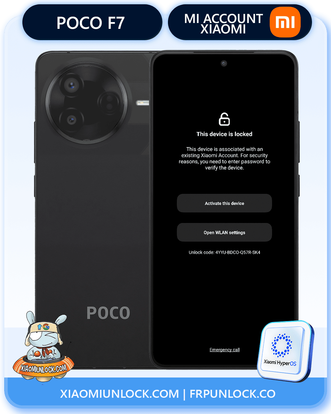 Remove Xiaomi Mi Account Poco F7 Pro
